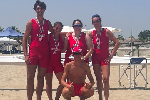 Beach Sprint | LNI Savona protagonista: tre argenti ai Campionati Italiani
