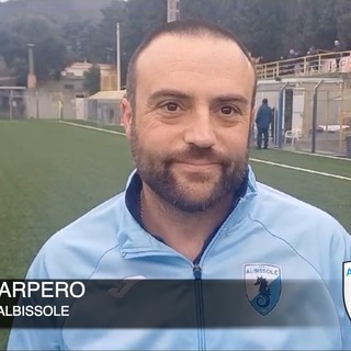 Calcio, Albissole. I cinque gol al Borgio non scompongono Sarpero: &quot;La squadra gioca e si diverte, ma il campionato è ancora tutto da decidere&quot; (VIDEO)