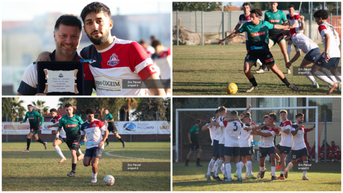 Calcio, Eccellenza. La San Francesco Loano batte l'Angelo Baiardo: le immagini della prima vittoria interna rossoblu (FOTOGALLERY)
