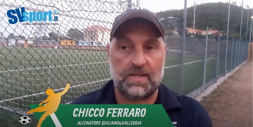 Calcio, Quiiliano&amp;Valleggia. Mister Ferraro si tiene stretto la prestazione contro il Savona: "Bravi, ma le partite non si vincono ai punti. Biancoblu più cinici di noi" (VIDEO)