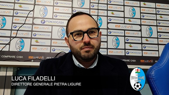 Calcio, il Pietra Ligure è terzo. Filadelli tra gioia e sassolini. "Questi ragazzi alla base del futuro, a qualcuno piace buttarci melma addosso..." (VIDEO)