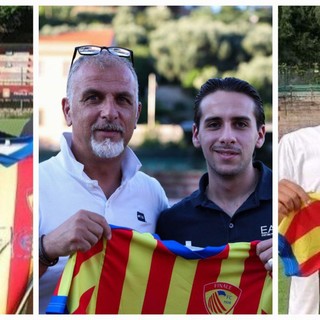 Calciomercato. Triplo innesto under per il Finale, presentati Marzano, Medas e Minetti Calciomercato. Triplo innesto under per il Finale, presentati Marzano, Medas e Minetti