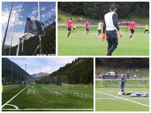 Calcio, Savona. Mister Siciliano subito al lavoro, le prime immagini e video da Champoluc