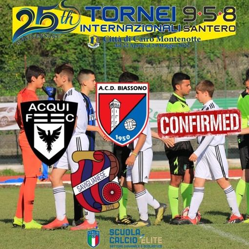 Calcio, Torneo Internazionale 958 Santero: ci saranno anche Biassono, Acqui e Saviglianese Calcio, Torneo Internazionale 958 Santero: ci saranno anche Biassono, Acqui e Saviglianese