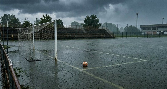 Calcio | Pioggia su tutta la Liguria, rinviate Rossiglionese - Veloce e Vado - Derthona Juniores