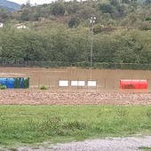 Calcio, Rocchettese. Anche il campo di Piana Crixia è stato devastato dall'alluvione, Ferrero: &quot;Aspettiamo che si ritirino le acque per valutare i danni&quot; (FOTO)