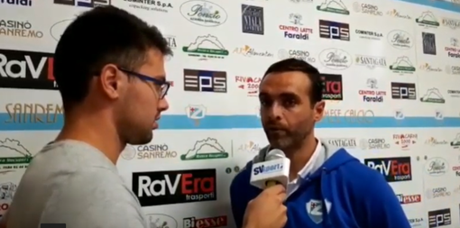 Nicola Ascoli, allenatore della Sanremese, nel post partita di coppa italia vinta ai rigori contro il Savona Nicola Ascoli, allenatore della Sanremese, nel post partita di coppa italia vinta ai rigori contro il Savona