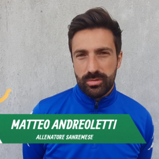 Calcio, Sanremese. Andreoletti gira i complimenti alla squadra: "Bel gioco? Sono fortunato ad avere dei ragazzi volenterosi e di talento" (VIDEO)