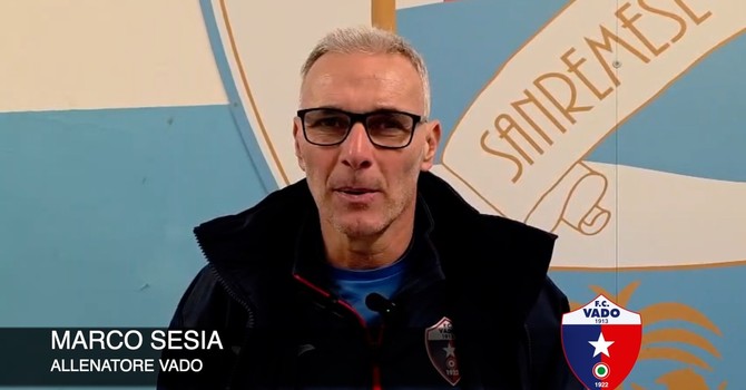 Calcio. Vado, campanello d'allarme dopo il tonfo di Sanremo. Sesia: "Partita chiusa dopo il 2-0, bisogna resettare e ripartire da zero" (VIDEO)