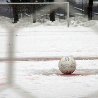 Calcio, Serie D. Neve abbondante anche in provincia di Alessandria, rinviata Derthona - Lavagnese