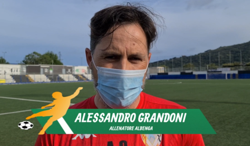 Calcio, Albenga. Un fastidio e un rimpianto per Alessandro Grandoni. &quot;Abbiamo steso il tappeto rosso al Ligorna. Differenza di forma fisica? Meglio che non parli...&quot; (VIDEO)