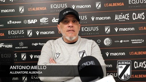 Calcio, Albenga. Aiello marca il pareggio con la Sanremese: "Inizio gara volutamente attendista, un punto senza infamia e senza lode" (VIDEO) Calcio, Albenga. Aiello marca il pareggio con la Sanremese: "Inizio gara volutamente attendista, un punto senza infamia e senza lode" (VIDEO)