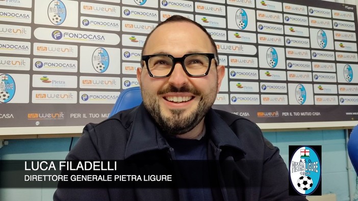 Pietra, Filadelli manda giù il pari e guarda al Loano: "Gol nel recupero ci ha scosso. Il derby? Dopo la gara di andata ho aperto gli occhi" (VIDEO)