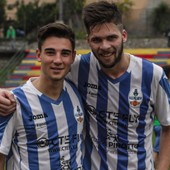 Gianluca Rollero, insieme a Francesco Saviozzi con la maglia del Pallare Gianluca Rollero, insieme a Francesco Saviozzi con la maglia del Pallare