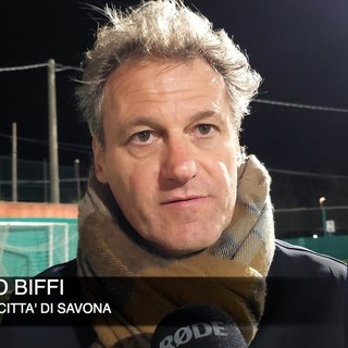 Calcio, Città di Savona. Ottimi segnali per Biffi dopo il 2-0 allo Speranza: &quot;Squadra d'attacco ma ben equilibrata, temevo la partita con i rossoverdi&quot; (VIDEO)