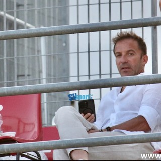 Calcio. Alessandro Del Piero all'Annibale Riva, l'ex attaccante della Juventus sta assistendo ad Albingaunia - Sanremese