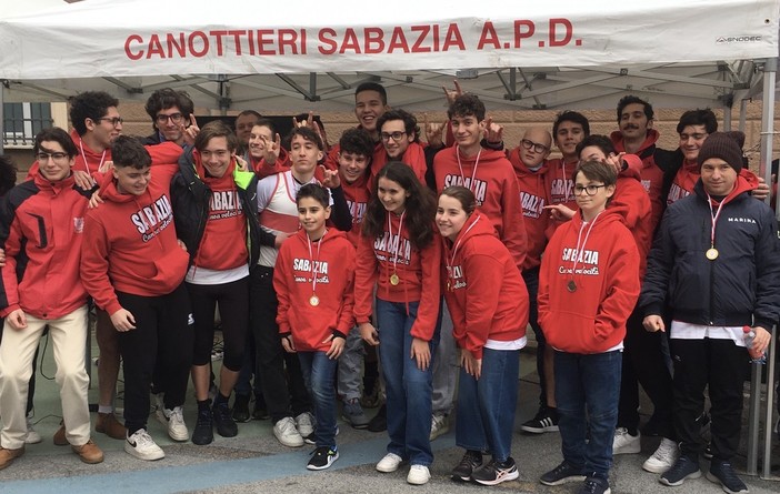 Canottieri Sabazia. Dieci titoli liguri a Candia per i ragazzi di Andrea e Marco Tarditi