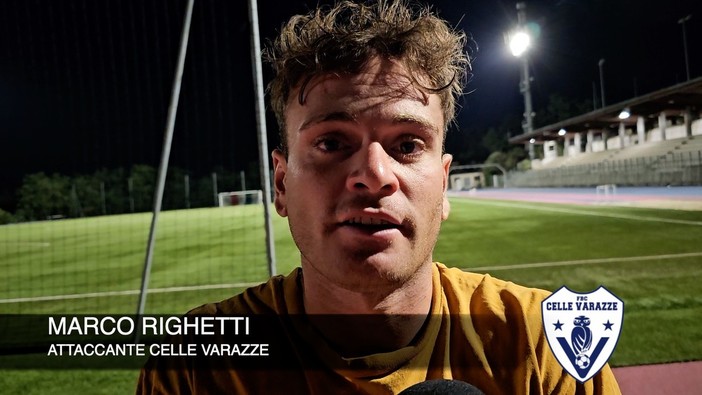 Calcio, Celle Varazze. Marco Righetti subito a segno contro l'Albissole: "La società ha impiegato poco tempo a convincermi. La rosa forte e con ragazzi a posto" (VIDEO)