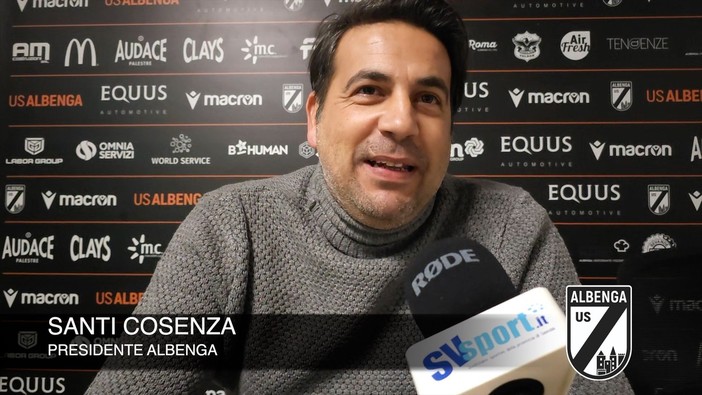 Calcio, Albenga. Il presidente Cosenza boccia l'arbitro e promuove Marzano: &quot;Gran partita, la prossima settimana sveleremo i nomi dei nuovi soci&quot;