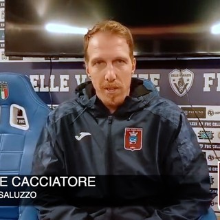 Calcio, Saluzzo. Mister Cacciatore dopo il 2-2 con il Celle Varazze: &quot;Non si può dominare per 70-80 minuti e non vincere la partita&quot; (VIDEO)