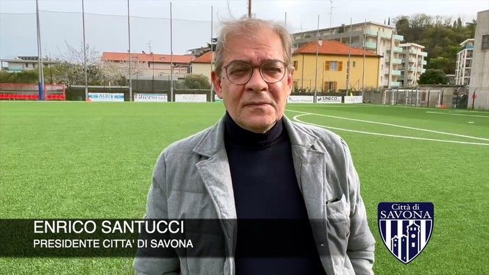 Calcio, Città di Savona. Il presidente Santucci volta subito pagina: &quot;Onore all'Albissole, ora due partite per rispettare i nostri programmi&quot; (VIDEO)