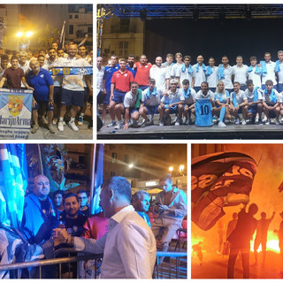 Calcio, Serie D. La Sanremese 2021/22 si presenta alla città! Tutte le immagini della serata di gala biancoazzurra