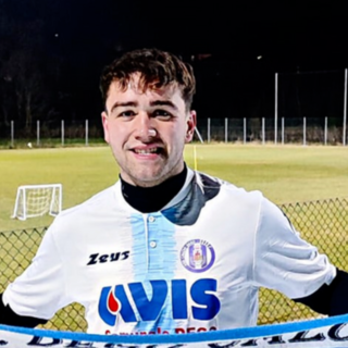 Simone Basso ha realizzato la prima rete per il Dego