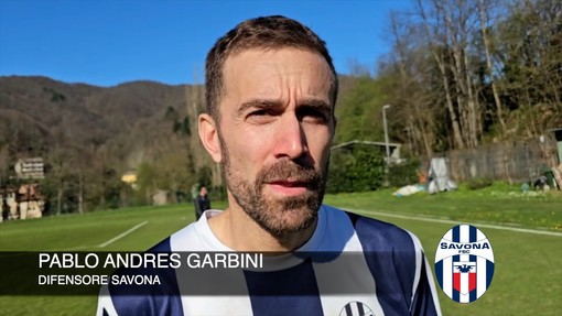 Calcio, Savona. Sicurezza Garbini per la difesa biancoblu: "Oggi abbiamo dimostrato quanto siamo forti" (VIDEO)