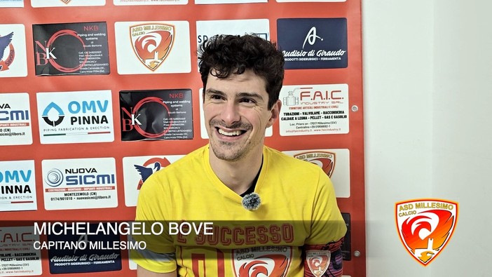 Calcio | Millesimo in Serie D. L'addio più dolce per capitan Bove: "Dalla rinascita del club è stata una cavalcata incredibile. Un ruolo in dirigenza? Ne stiamo parlando" (VIDEO)