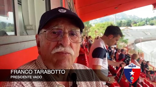 Calcio, Vado. Un'altra finale playoff per il presidente Tarabotto: "Ma questo campionato si poteva vincere. La Serie C? Dobbiamo volerla tutti" (VIDEO) Calcio, Vado. Un'altra finale playoff per il presidente Tarabotto: "Ma questo campionato si poteva vincere. La Serie C? Dobbiamo volerla tutti" (VIDEO)