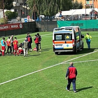 Camporosso: scontro durante partita di calcio, 16enne del Millesimo portato al Santa Corona dall'elisoccorso