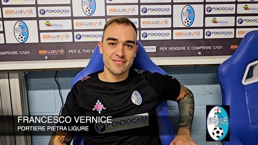 Calcio, Pietra Ligure. Vernice chiama la vittoria in campionato: "In coppa la prima risposta contro una squadra forte. Duberti? Per noi è fondamentale" (VIDEO)