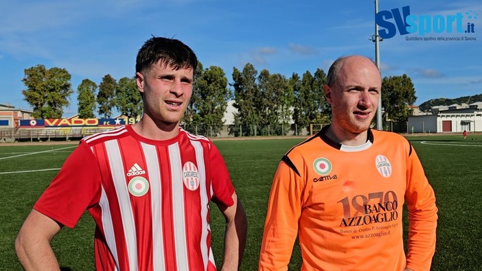 Calcio, Carcarese. Gioia e riscatto per Poggi e Giribaldi: "Qui c'è grande organizzazione". Il bomber: "Un gol che ripaga delle amarezze del passato" (VIDEO) Calcio, Carcarese. Gioia e riscatto per Poggi e Giribaldi: "Qui c'è grande organizzazione". Il bomber: "Un gol che ripaga delle amarezze del passato" (VIDEO)