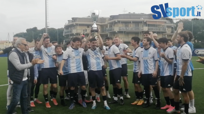 Calcio, Pietra Ligure. Ancora tre punti nell'ultima di campionato, Coppa al cielo per i biancocelesti (VIDEO)