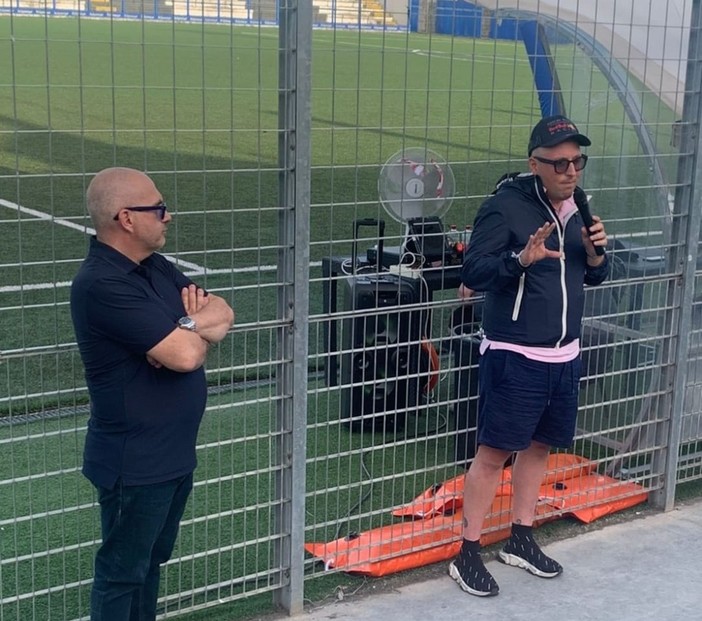 Simone Marinelli allo stadio Riva
