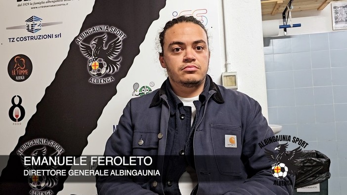 Calcio | Albingaunia. Il dg Feroleto dopo il 2-2 con l'Andora: "Puniti alle prime occasioni, pronti a partecipare al bando per il marchio dell'US Albenga" (VIDEO) Calcio | Albingaunia. Il dg Feroleto dopo il 2-2 con l'Andora: "Puniti alle prime occasioni, pronti a partecipare al bando per il marchio dell'US Albenga" (VIDEO)