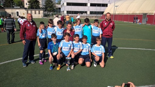 I Pulcini 2005 dell'Albissola suonano la "QUINTA".