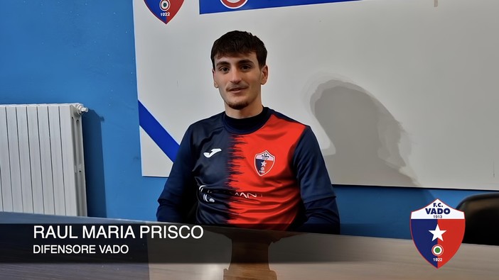 Calcio, Vado. Inserimento ok per Raul Prisco: "I giocatori più esperti aiutano tanto, avanti con determinazione e umiltà" (VIDEO)