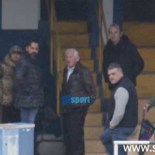 Calcio, Città di Savona. Prima visita del presidente Benucci al Bacigalupo, con lui anche l'imprenditore Ettore Serra