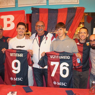 Prima cena sociale per il Genoa Club Riviera delle Palme, ospiti Vitor Vitinha e Lorenzo Venturino (FOTOGALLERY)