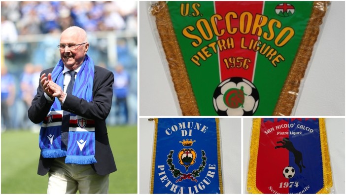 Calcio. Anche tre gagliardetti di Pietra Ligure tra i cimeli di Eriksson messi all'asta per ripianare i debiti col fisco inglese Calcio. Anche tre gagliardetti di Pietra Ligure tra i cimeli di Eriksson messi all'asta per ripianare i debiti col fisco inglese