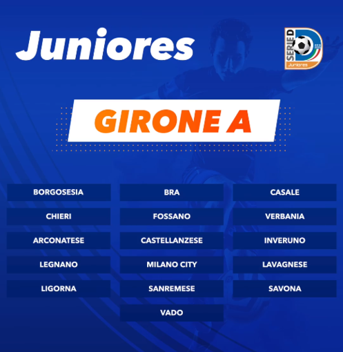 Calcio, Juniores Nazionali. Savona, Vado e Sanremese nel gruppo A. Si parte il 14 settembre Calcio, Juniores Nazionali. Savona, Vado e Sanremese nel gruppo A. Si parte il 14 settembre