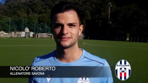 Calcio, Savona. Buona la prima per Nicolò Roberto: &quot;Emozionato nel vedere la gente al campo. Dalla prossima settimana possiamo iniziare gli allenamenti a pieno regime&quot; (VIDEO)