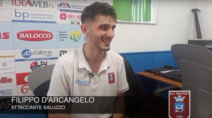 Calcio. C'è anche l'alassino D'Arcangelo nel Saluzzo dei miracoli: "Obiettivo doppia cifra, una dedica speciale va alla mia famiglia (VIDEO)