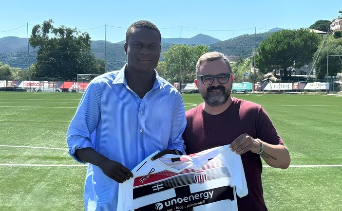 Matteo Marenco insieme a Diakhate Matteo Marenco insieme a Diakhate