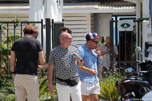 Marinelli insieme a Cannella e Girolamo nel giorno della cessione del marchio Marinelli insieme a Cannella e Girolamo nel giorno della cessione del marchio