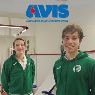 Calcio | Il Legino celebra la giornata per la donazione del sangue, Nicolò e Alessio Tobia al centro Avis di Spotorno