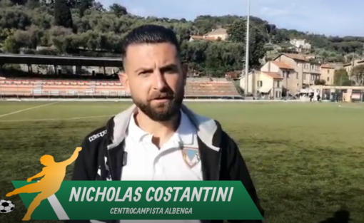 Calcio, Albenga. Gol e qualificazione per Nicholas Costantini: &quot;Quanti progressi dopo la prima mezz'ora di Campomorone&quot; (VIDEO)