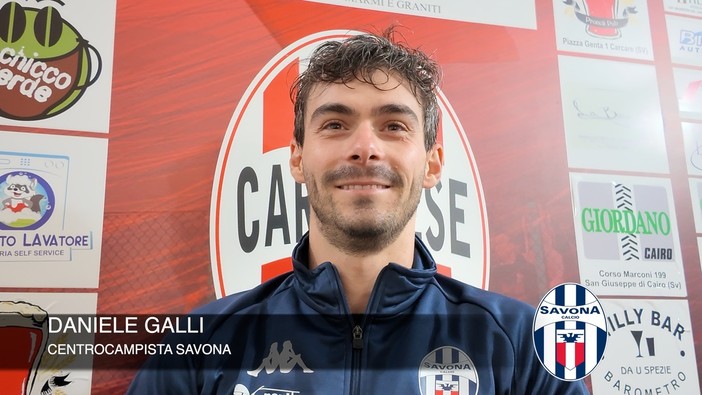 Calcio | Savona. Galli non si priva del gol dell'ex: "Battuta una Carcarese competitiva, la concorrenza a centrocampo è un bello stimolo per tutti" (VIDEO)