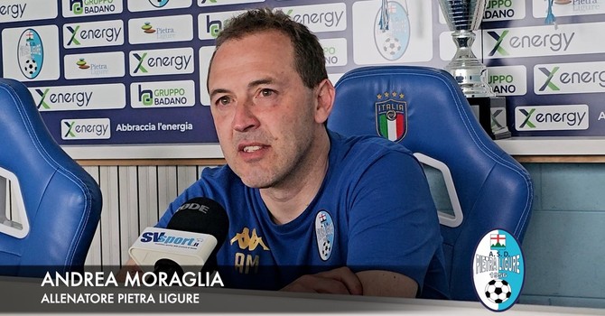 Calcio | Pietra Ligure. Moraglia rivendica il proprio lavoro: "Da fuori è facile parlare, la nostra stagione è stata incredibile" (VIDEO)